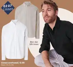 Lidl Linnen overhemd aanbieding