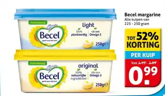 Hoogvliet Becel margarine aanbieding