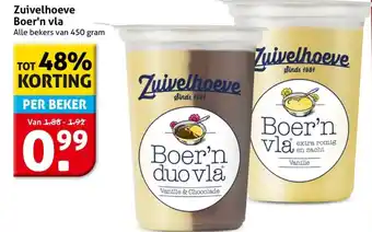 Hoogvliet Zuivelhoeve Boer'n vla aanbieding