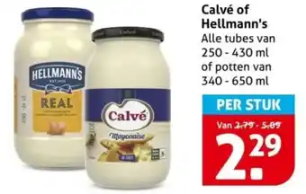 Hoogvliet Calvé of Hellmann's aanbieding