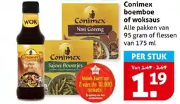 Hoogvliet Conimex boemboe of woksaus aanbieding