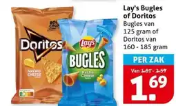 Hoogvliet Lay's Bugles of Doritos aanbieding