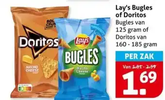 Hoogvliet Lay's Bugles of Doritos aanbieding