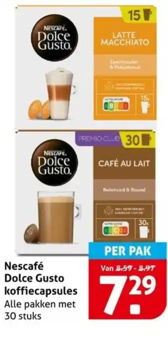 Hoogvliet Nescafé Dolce Gusto koffiecapsules aanbieding