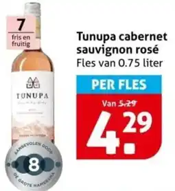 Hoogvliet Tunupa cabernet sauvignon rosé aanbieding