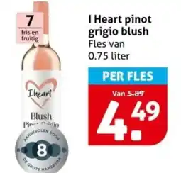 Hoogvliet I Heart pinot grigio blush aanbieding