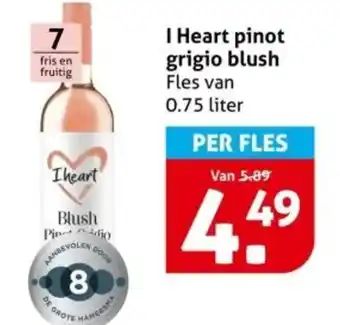 Hoogvliet I Heart pinot grigio blush aanbieding