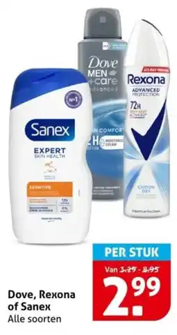 Hoogvliet Dove, Rexona of Sanex aanbieding