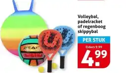 Hoogvliet Volleybal, padelracket of regenboog skippybal aanbieding