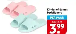 Hoogvliet Kinder of dames badslippers aanbieding