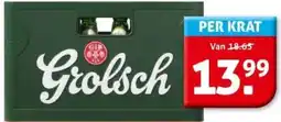 Hoogvliet Grolsch aanbieding
