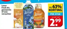 Hoogvliet Lenor Fresh Air, geurparels of was verzachter aanbieding