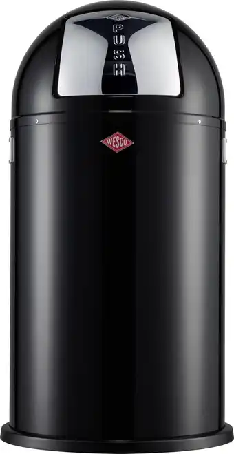 Bol.com Wesco Pushboy Prullenbak 50 Liter Zwart aanbieding