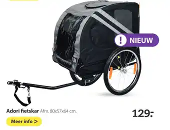 Pets Place Adori fietskar 80x57x64 cm aanbieding