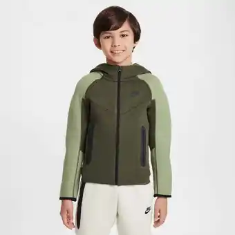 Foot Locker Nike Tech Fleece Unisex Hoodies - Groen - Maat: 128 - 137 CM - Foot Locker aanbieding