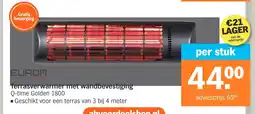 Albert Heijn Terrasverwarmer met wandbevestiging aanbieding