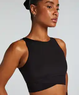 Hunkemoller Hunkemöller HKMX Sport bh Level 1 Zwart aanbieding