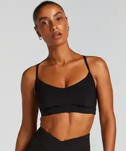 Hunkemoller Hunkemöller HKMX Sport bh Level 1 Zwart aanbieding