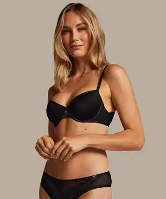 Hunkemoller Hunkemöller Voorgevormde push-up beugel bh Essential Zwart aanbieding