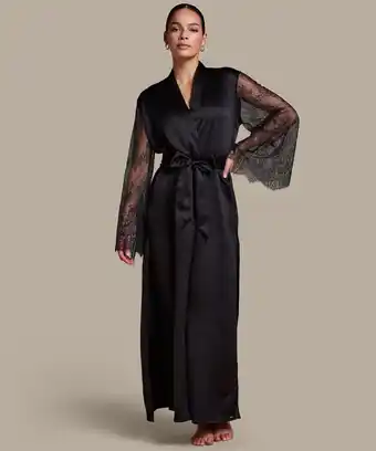 Hunkemoller Hunkemöller Kimono Camille Zwart aanbieding