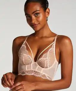 Hunkemoller Hunkemöller Niet-voorgevormde longline beugel bh Jade Roze aanbieding