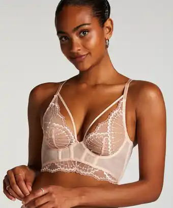 Hunkemoller Hunkemöller Niet-voorgevormde longline beugel bh Jade Roze aanbieding