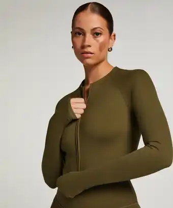 Hunkemoller Hunkemöller HKMX Sportjack Groen aanbieding
