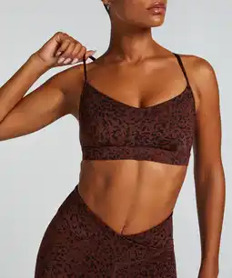 Hunkemoller Hunkemöller HKMX Sport bh Level 1 Bruin aanbieding