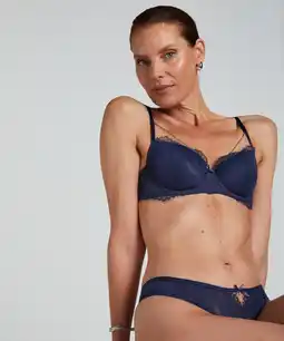 Hunkemoller Hunkemöller Voorgevormde beugel bh Pearlene Blauw aanbieding