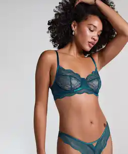Hunkemoller Hunkemöller Niet voorgevormde beugel bh Isabelle Blauw aanbieding