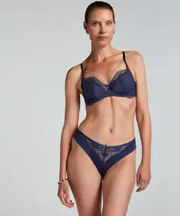 Hunkemoller Hunkemöller Brazilian Pearlene Blauw aanbieding