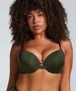 Hunkemoller Hunkemöller Voorgevormde push-up beugel bh Lea Groen aanbieding
