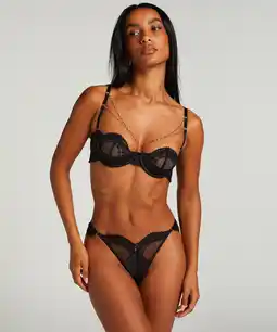 Hunkemoller Hunkemöller String Belladonna Zwart aanbieding