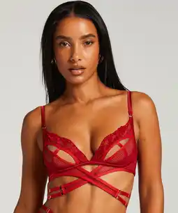 Hunkemoller Hunkemöller Bralette Pleasure Rood aanbieding