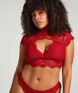 Hunkemoller Hunkemöller Bralette Daisy Rood aanbieding