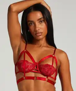 Hunkemoller Hunkemöller Niet voorgevormde beugel bh Jacky Rood aanbieding