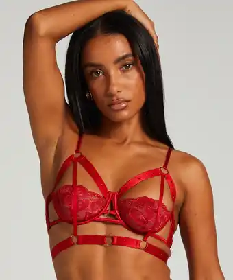 Hunkemoller Hunkemöller Niet voorgevormde beugel bh Jacky Rood aanbieding