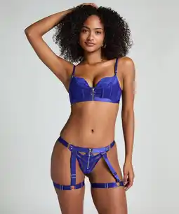 Hunkemoller Hunkemöller String Sabel Blauw aanbieding