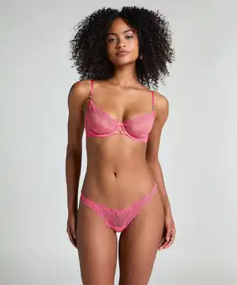 Hunkemoller Hunkemöller String Shae Roze aanbieding