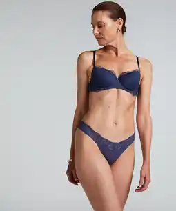 Hunkemoller Hunkemöller String Sunny Blauw aanbieding