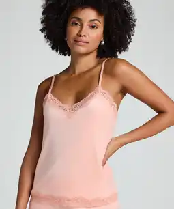Hunkemoller Hunkemöller Cami top Velours Lace Roze aanbieding