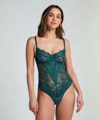 Hunkemoller Hunkemöller Body Berry Groen aanbieding