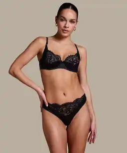 Hunkemoller Hunkemöller String Poppy Zwart aanbieding