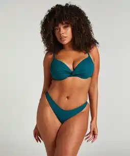 Hunkemoller Hunkemöller Hoog uitgesneden Bikinibroekje Eclipse Groen aanbieding