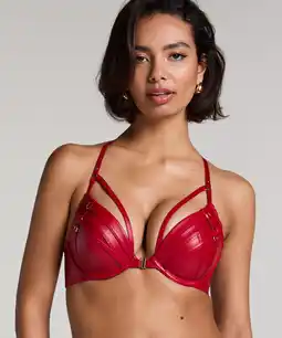 Hunkemoller Hunkemöller Voorgevormde push-up beugel bh Faye Rood aanbieding