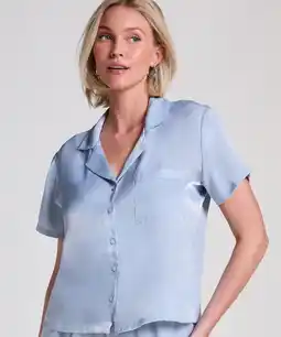 Hunkemoller Hunkemöller Jacket Satin Blauw aanbieding