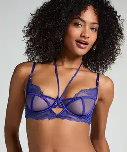 Hunkemoller Hunkemöller Niet-Voorgevormde Beugel bh Amari Blauw aanbieding
