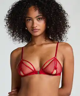 Hunkemoller Hunkemöller Bralette Vienna Rood aanbieding