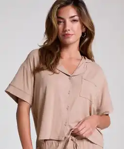 Hunkemoller Hunkemöller Jacket Jersey Essential Beige aanbieding