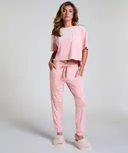 Hunkemoller Hunkemöller Pyjama broek Jersey Roze aanbieding